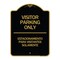 Signmission Bilingual Reserved Parking Visitor Parking Only Estacionamiento Para Visitantes, A-DES-BG-1824-24301 A-DES-BG-1824-24301 - alternate 1
